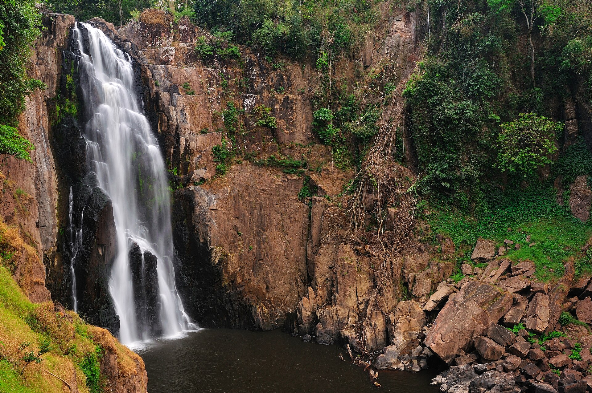 A jungle waterfall in Thailand