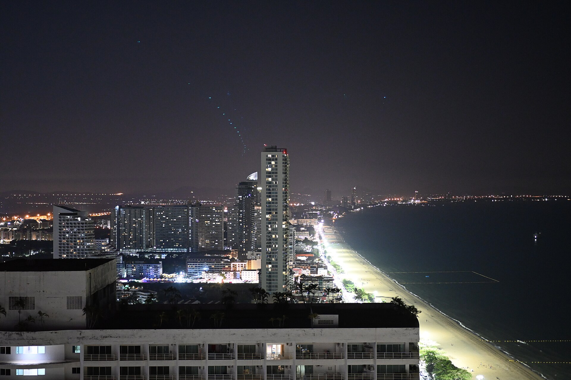 Pattaya Bay and the island of Koh Larn